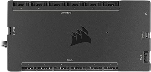 corsair icue commander core xt rgb und pwm controller für bis zu 6 lüfter