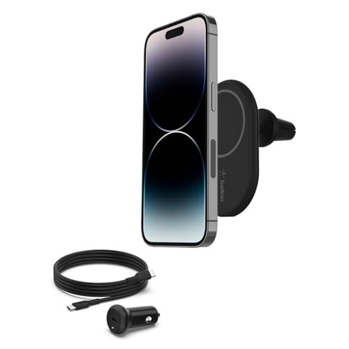 belkin boostcharge wireless magnetischer auto handyhalter mit carger für magsafe iPhones