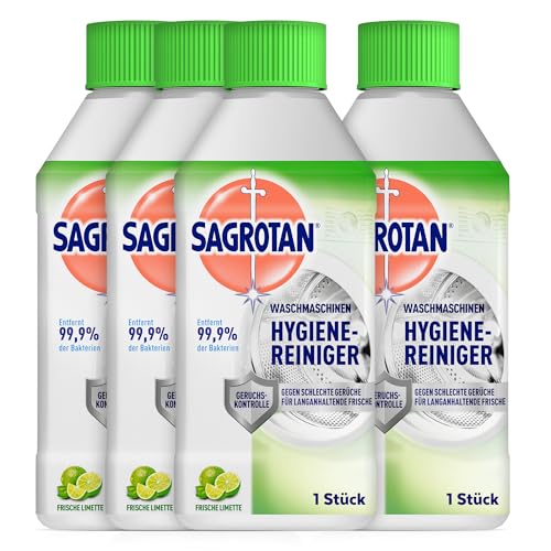 sagrotan waschmaschinen hygiene-reiniger frische limette 4 x 250 ml