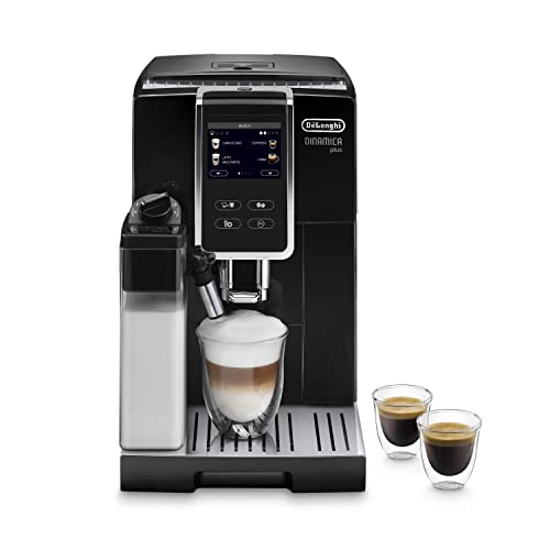 de'longhi dinamica plus ecam 370.70.b kaffeevollautomat schwarz, lattecrema, tft display