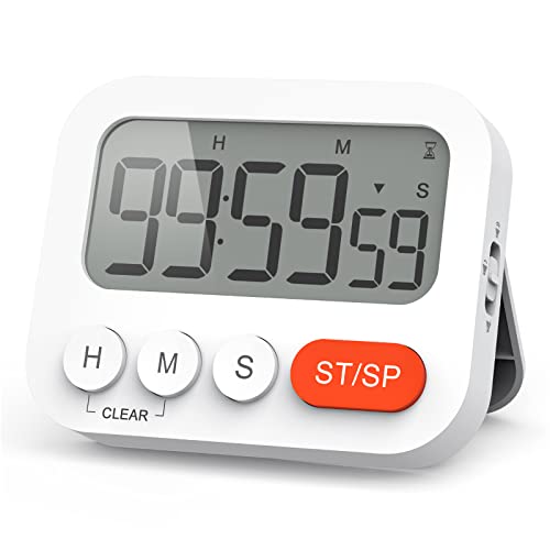 liorque digitaler timer küchentimer mit stoppuhr wecker magnet lcd display
