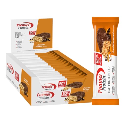Produktbild: high protein bar chocolate caramel von premier, 16 x 40 g