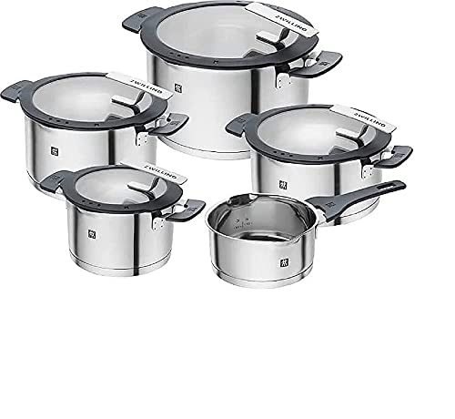 zwilling kochtopfset 5-teilig simplify, edelstahl kochtöpfe, induktionsgeeignet