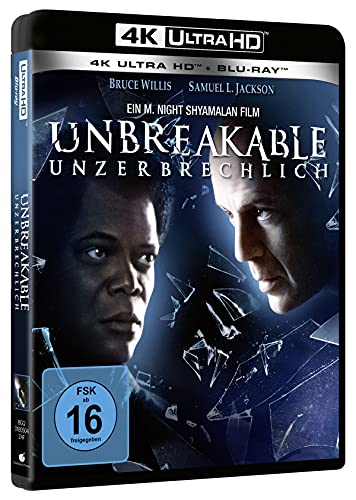 Produktbild: Unbreakable (2000) - 4K Blu-ray + Blu-ray - Bruce Willis, Samuel L. Jackson