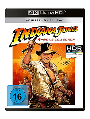 indiana jones 4-movie collection 4k ultra hd für home entertainment