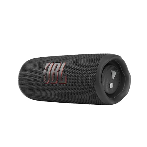 jbl flip 6 bluetooth lautsprecher schwarz, wasserdicht, tragbar, 12h akkulaufzeit