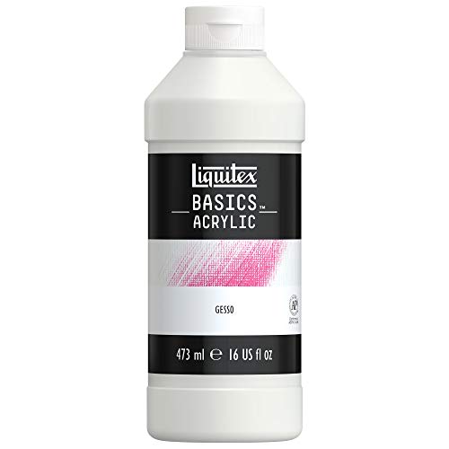 liquitex basics gesso acrylfarbe matt weiß 473 ml für canvas papier holz stein