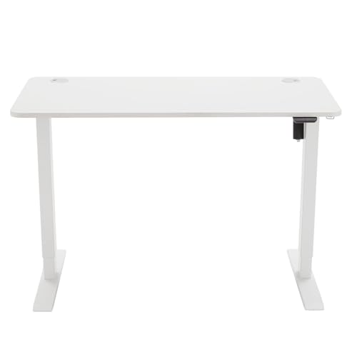 amazon basics elektrisch höhenverstellbarer sitz-steh-schreibtisch 120 x 60 cm weiß