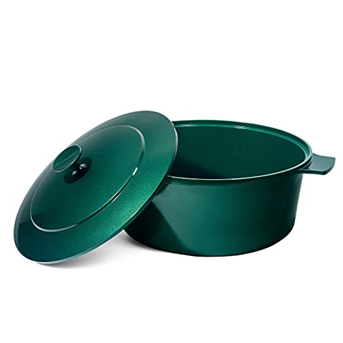 Produktbild: granitestone diamond dutch oven topf mit deckel, antihaft beschichtet, grün