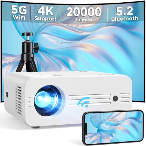 mini beamer 4k unterstützung, native 1080p full hd, 20000 lumen, akiyo outdoor projektor