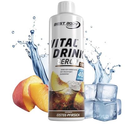 best body nutrition vital drink eistee pfirsich 500 ml für 7,47 euro