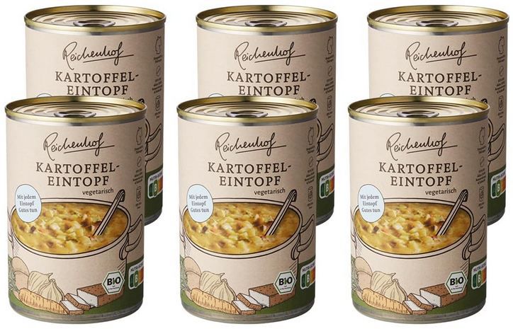 reichenhof bio kartoffeleintopf 6er pack 400g ab 13,41 statt 17
