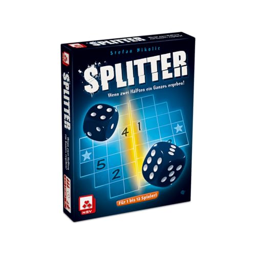 splitter würfelspiel von prime, 1-12 spieler, ab 8 jahren, familienfreundlich