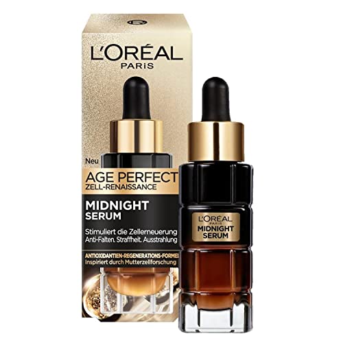 l'oral paris midnight serum für frauen, zellregeneration, weniger falten, 30ml