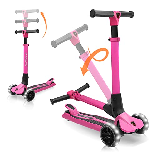 Hurtle kinder roller 3 jahre klappbar 3-rad scooter mit höhenverstellbarem lenker