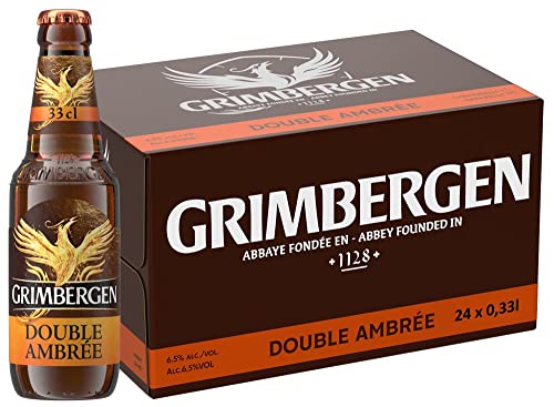 grimbergen double ambre abteibier 24 x 0,33 l flaschenbier