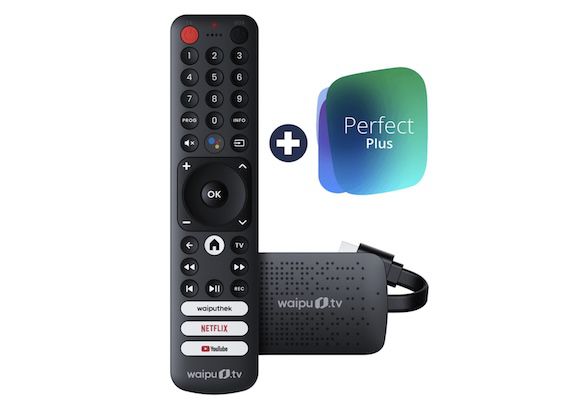 waipu.tv 4K stick für 39,99 Euro, 3 Monate perfect plus gratis