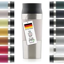 Blumtal Edelstahl Thermobecher 350 ml - Auslaufsicherer Isolierbecher Rosa