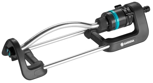 gardena ecoline viereckregner, rasensprenger für 90 bis 220 m, 7-17 m Reichweite