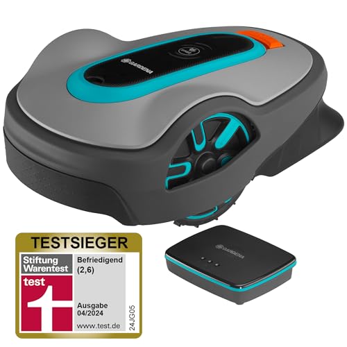 gardena mähroboter smart sileno city 600 m set, app-steuerung, sensorcontrol, steigung 35%