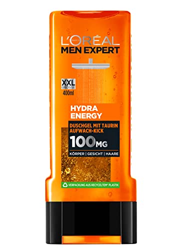 Produktbild: L'Oral Men Expert XXL Duschgel Shampoo für Männer, 400 ml, mit Taurin, Hydra Energy