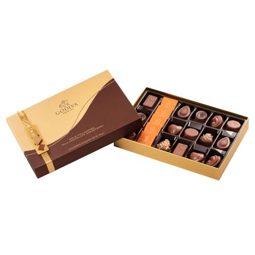 Godiva Chocolatier milchschokolade 20 Stück 185g mit mandel-praline, macadamia, karamell