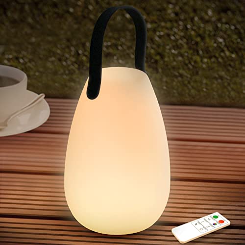 fuyo led akku tischlampe kabellos dimmbar 8 farben für garten schlafzimmer wohnzimmer