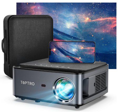 toptro x1 beamer 1080p mit trapezkorrektur für 89,99 euro (statt 140 euro)