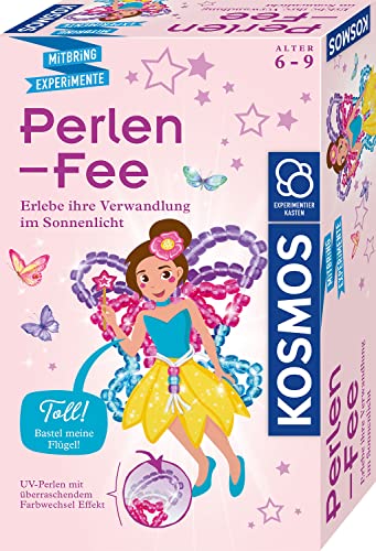 KOSMOS perlen-fee experimentierset mit farbwechselnden UV-perlen für kinder 6-9 jahre