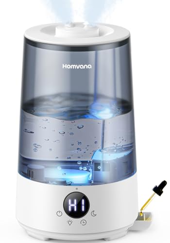 homvana luftbefeuchter 3.6l top-fill 34h ruhiger aromadiffusor kinderzimmer nachtlicht