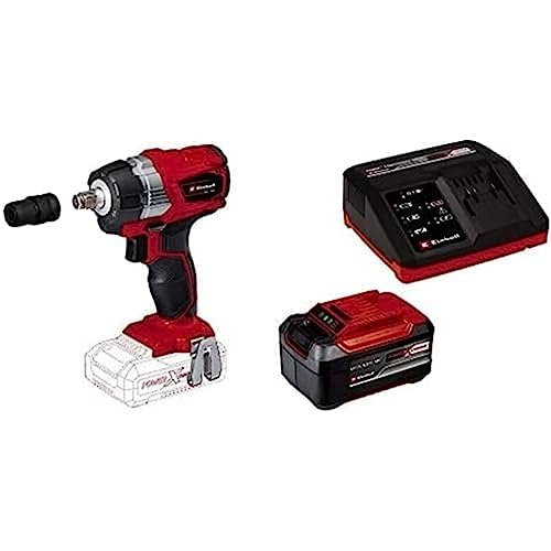 Produktbild: einhell te-cw 18 li bl akku-schlagschrauber 18 v 215 nm mit led, adapter, akku und ladegerät