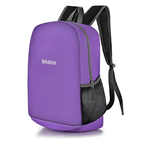 bekahizar 20l rucksack wasserdicht leicht für wandern, reisen, outdoor, kinder, lila