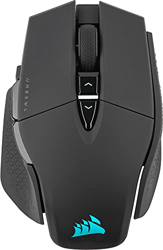 corsair m65 rgb ultra wireless gaming mouse 26000 dpi sub-1ms 120 stunden akku