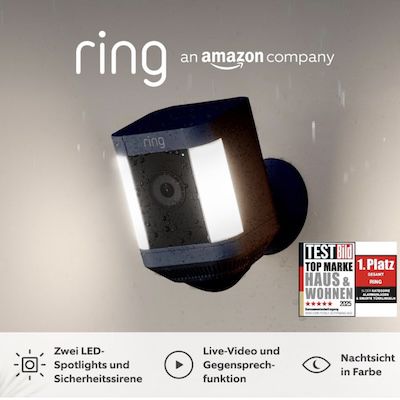 ring spotlight cam plus überwachungskamera für 67,49 euro statt 94 euro