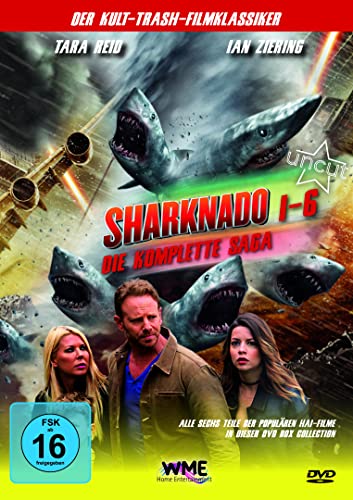 sharknado 1-6 dvd collection - komplette film saga der hai-filme