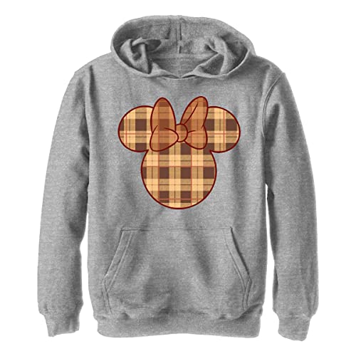 disney mickey und friends minnie hoodie jungen herbst plaid, athletic heather, klein