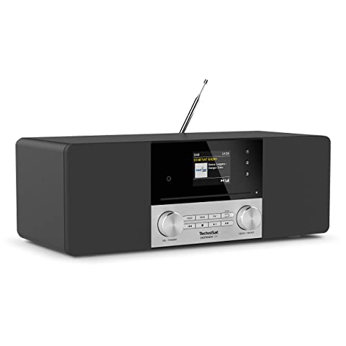 TechniSat DIGITRADIO 3 IR - design wecker mit radio, 20 watt rms, schwarz