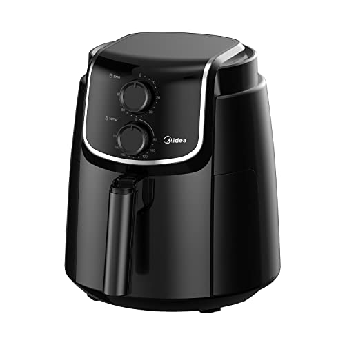 midea airfryer xl 4l heissluftfritteuse 1500w dual cyclone technologie 200 schwarz