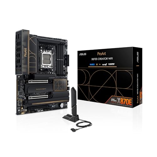asus proart x870e-creator wifi 7, dual usb4, hdmi 2.1 motherboard