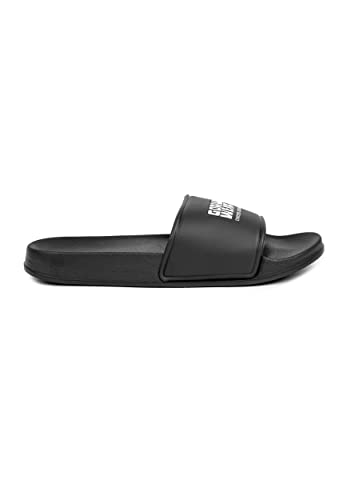 Gorilla Wear Pasco Slides schwarz unisex rutschfest Bequem Badesandalen 38