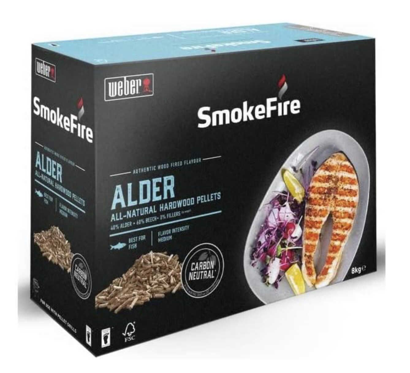 Produktbild: weber holzpellets erlenholz 8kg 100% natur FSC zertifiziert nachhaltig EU-Produkt