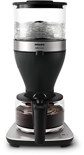 Philips HD5416/60 Filterkaffeemaschine, 1.25 L Kapazität, bis zu 15 Tassen, Boil & Brew, Schwarz/Silber