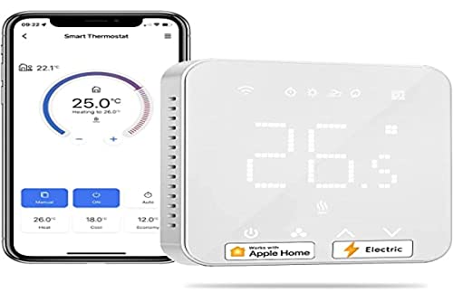 meross smart thermostaat fußbodenheizung wlan kompatibel mit homekit, alexa, google