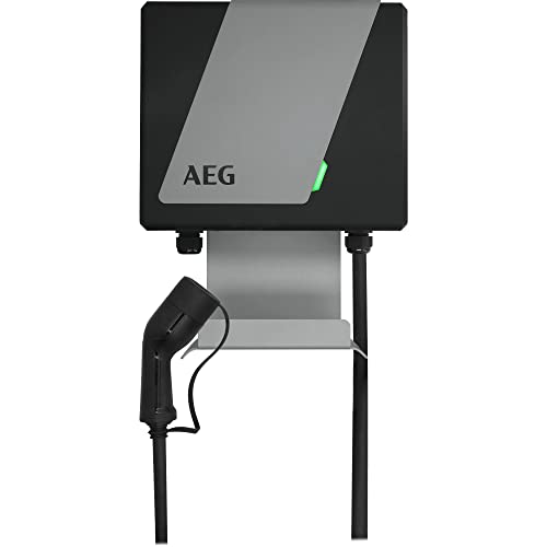 aeg wallbox wb 22 fi ladestation 22 kw 400 v mit fi schalter typ b 5m ladekabel typ 2