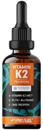 vitamin k2 tropfen hochdosiert 200 g mk7 50ml - pharmaquinone 100% vegan