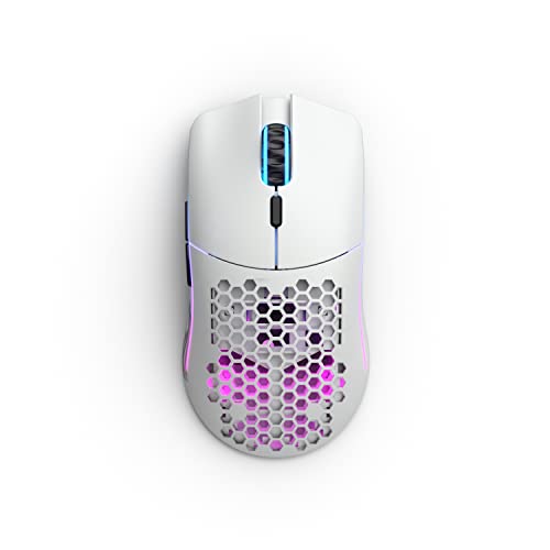 Produktbild: model o wireless maus weiß glanzend - glorious gaming maus