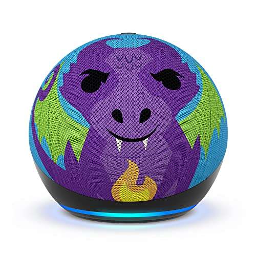 Produktbild: echo dot kids neueste generation - smarter wlan lautsprecher mit alexa, drache