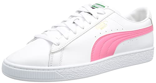 puma basket classic xxi sneaker herren weiß sunset pink 39 eu