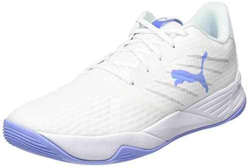 puma hallenturnschuh unisex accelerate pro ii, weiß-nitro blue, elektro purple, 38 eu