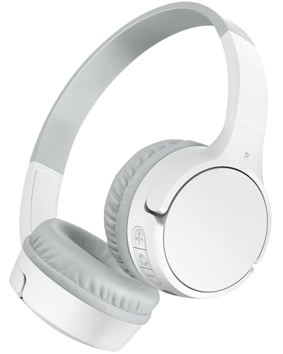belkin soundform mini kinder-on-ear-kopfhörer mit mikrofon, weiß, kompatibel mit ios und android